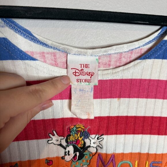 Vintage 1990's colorful striped Minnie Mouse dress - Picture 5 of 7